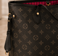 Monogram Carryall Tote Bag | Luxury Inspired Shoulder Bag | Large Everyday Tote | Classic Pattern Handbag | Women’s Travel Purse