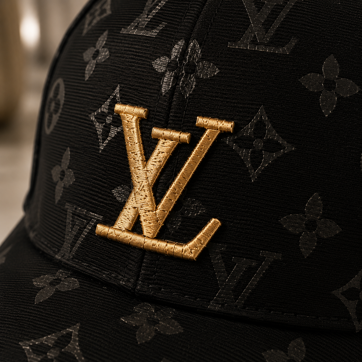 Monogram Baseball Cap | Luxury Inspired Hat | Classic Pattern Adjustable Cap | Unisex Fashion Hat | Trendy Everyday Streetwear Cap