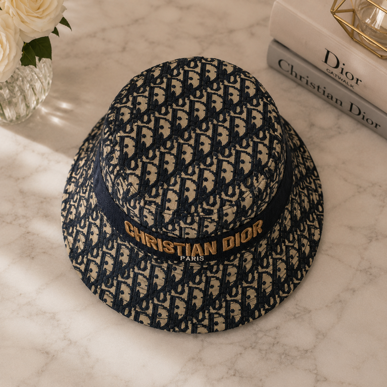 Signature Pattern Bucket Hat | Luxury Inspired Fashion Hat | Unisex Patterned Sun Hat | Trendy Streetwear Hat | Everyday Accessory