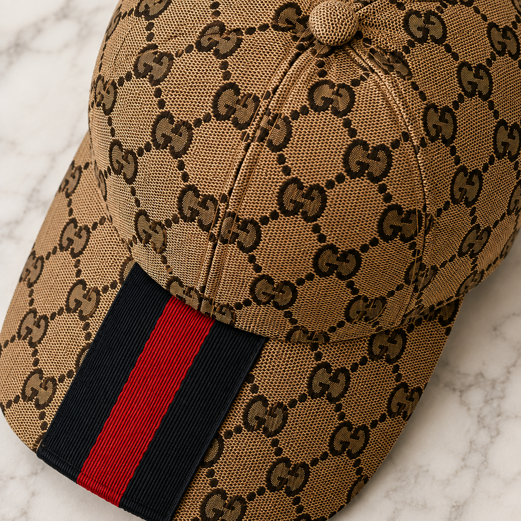 Signature Pattern Baseball Cap | Luxury Inspired Fashion Hat | Unisex Adjustable Cap | Trendy Streetwear Hat | Everyday Fashion Accessory