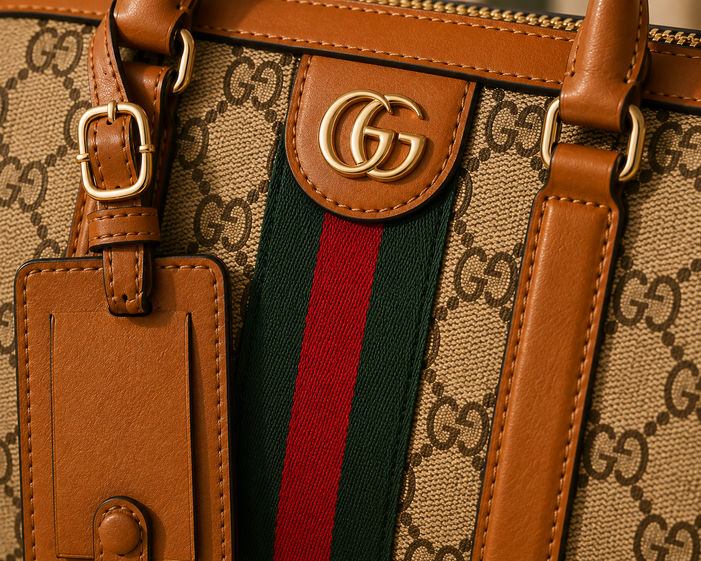 Signature Pattern Boston Bag | Luxury Inspired Handbag | Classic Travel Purse | Structured Top Handle Bag | Women’s Everyday Carryall