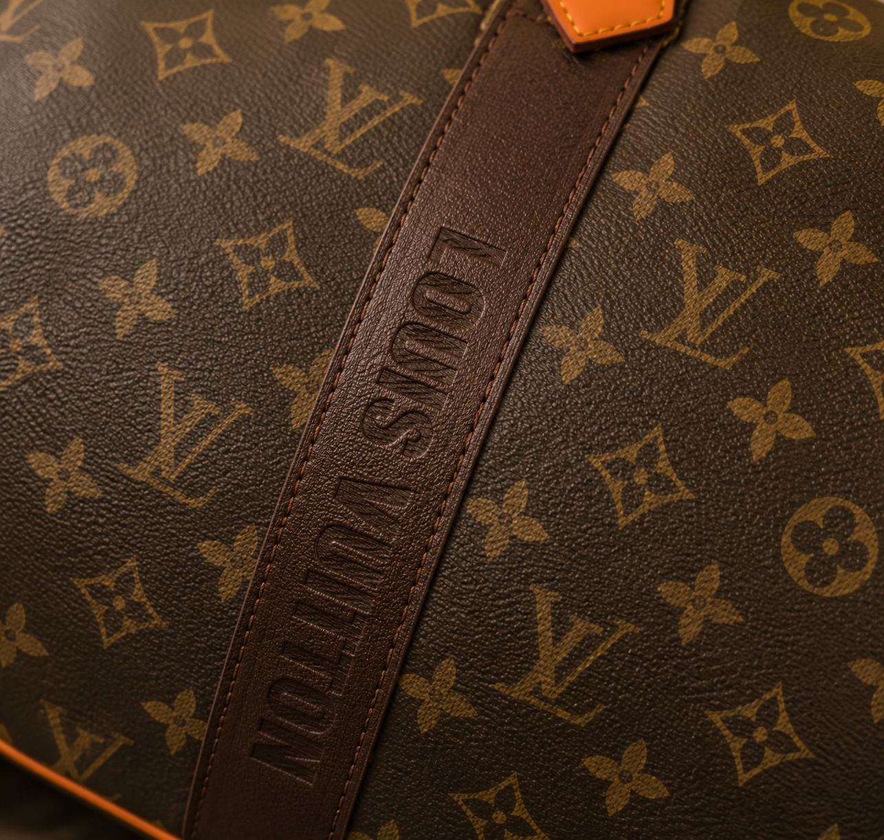 Monogram Duffle Bag | Keepall Style Travel Bag | Luxury Inspired Weekender | Brown Carry On Bag | Unisex Overnight Travel Bag