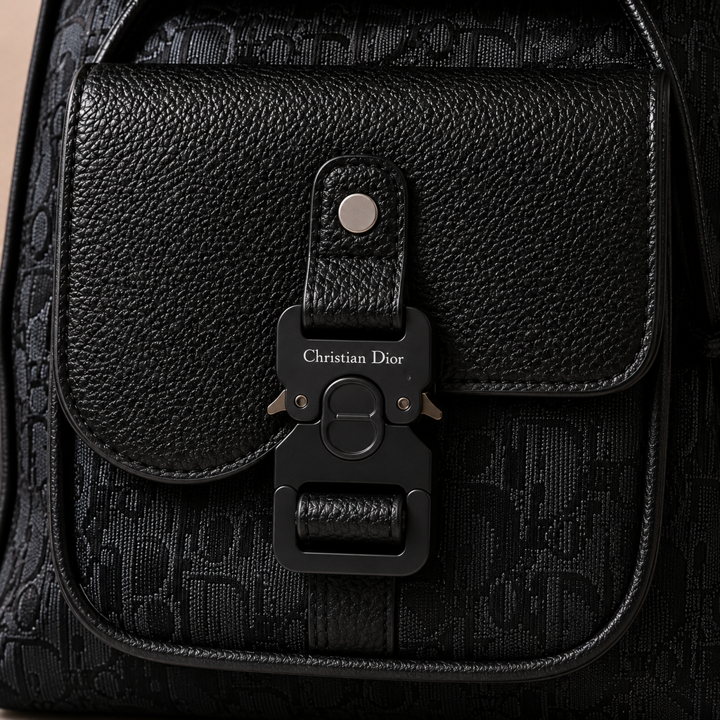 Jacquard Pattern Backpack | Luxury Inspired Backpack | Classic Woven Travel Bag | Unisex Everyday Backpack | Stylish Carry On Bag